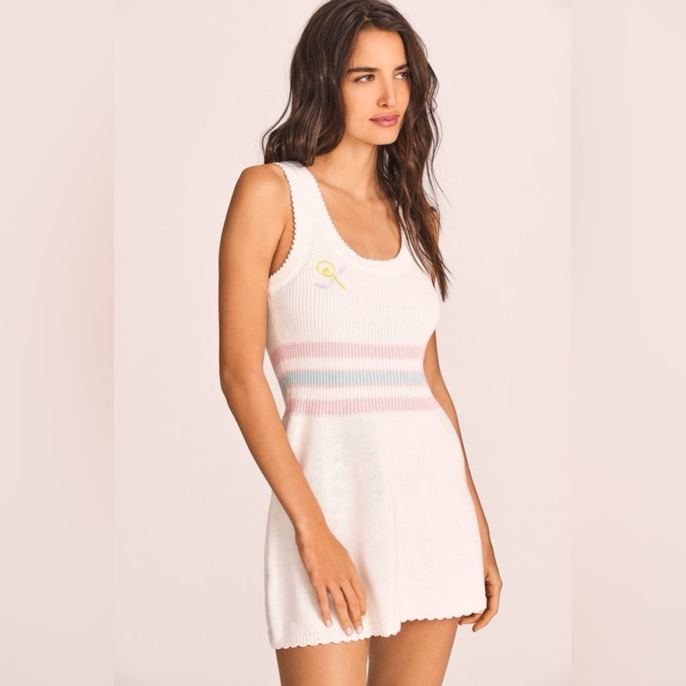 LoveShackFancy Indiana White Tennis Dress Small - Picture 1 of 7